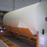 Loading from cutter to transfer car equipped with Roller