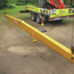 Matalantilannostopalkki 800 MTP, pituus 16m. Nosto keskeltä tai molemmista päistä.